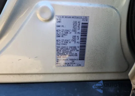 2018 Nissan Rogue S from USA, damaged, VIN 5N1AT2MV0JC788643